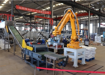 機(jī)器人拆垛機(jī)+自動擠壓機(jī)+全自動拆包機(jī)