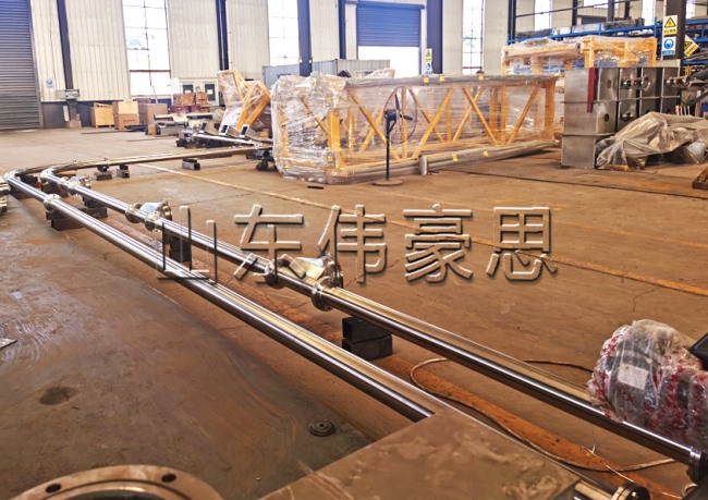 硫磺粉管鏈輸送設(shè)備，管鏈機(jī)可實現(xiàn)拐彎輸送