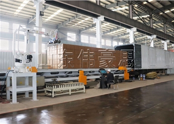 紙箱推進(jìn)式全自動裝車機(jī)，東營自動裝車機(jī)器人