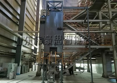活性炭噸袋拆包投料站，噸包拆包機(jī)客戶展示現(xiàn)場(chǎng)