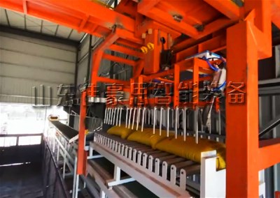 尿素粉全自動(dòng)拆垛裝車線，全自動(dòng)裝車機(jī)裝車全過程