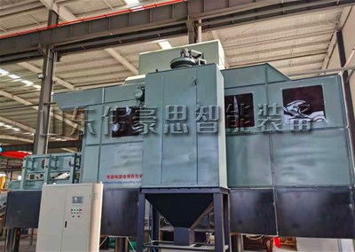 活性炭智能噸袋破袋機(jī)，連續(xù)噸包拆袋機(jī)試機(jī)中
