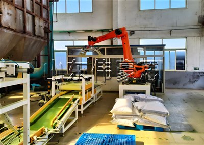 鉀肥全自動碼垛機(jī)器人 智能自動碼垛機(jī)械手作用