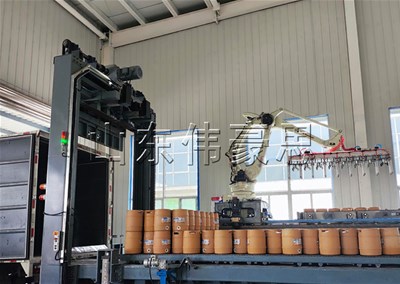啤酒桶集裝箱自動(dòng)裝車機(jī)，全自動(dòng)裝車設(shè)備原理講解