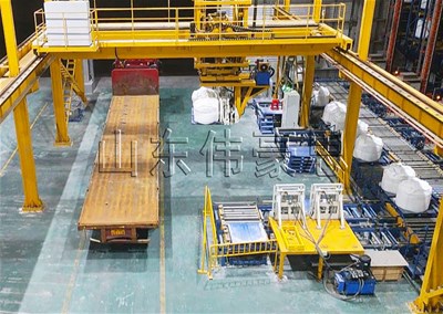 硫酸鎂噸袋自動(dòng)裝車(chē)機(jī)，濱州智能?chē)嵈b車(chē)機(jī)器人