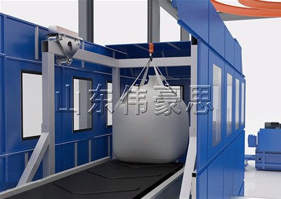 化工粉智能噸袋破袋機，噸包全自動破包機展示