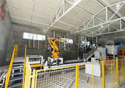 封塵劑粉全自動拆包機(jī)，袋料全自動拆垛破袋機(jī)案例