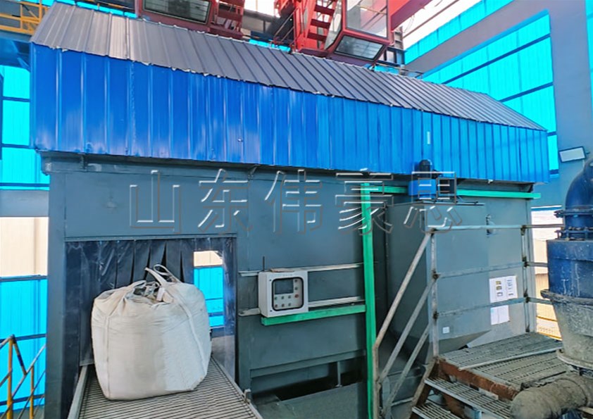 氧化鋅智能噸包投料站，全自動噸袋拆包機山東廠家